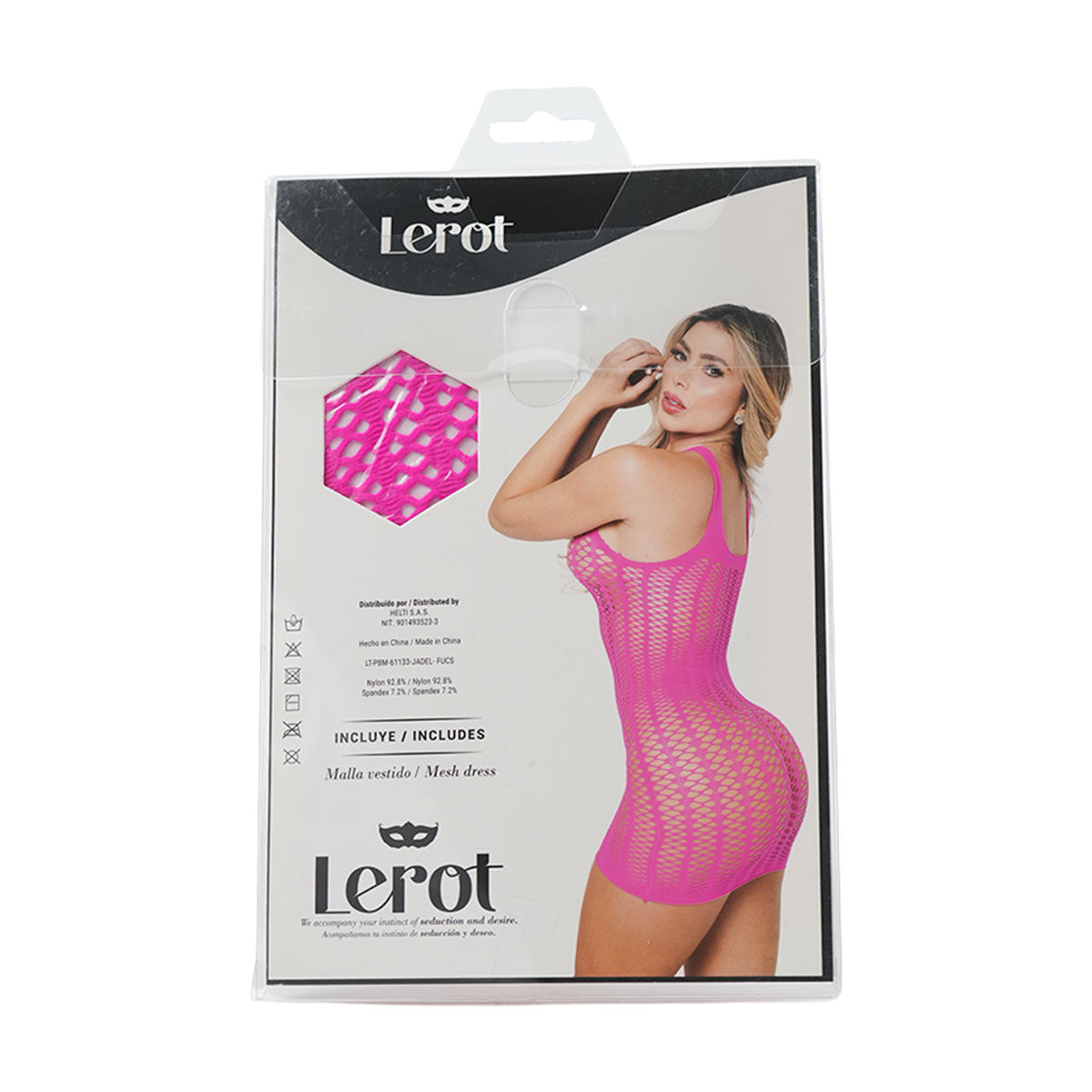 Vestido de Malla Jadel – Lerot (Fucsia)